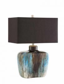 Antique Finish 901246 Silver/Blue Table Lamp
