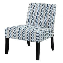 Accent Chair by Coaster 902059 Blue/Beige Woven Fabric