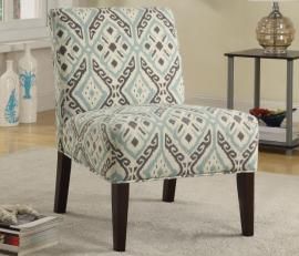 Accent Chair by Coaster 902191 Beige Printed Fabric