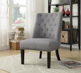 Accent Chair by Coaster 902923 Grey Linen-Like Fabric