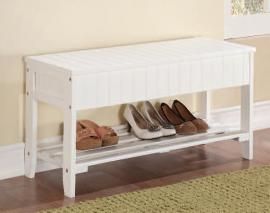 Acme Furniture 98166 XIO White Bench with Storage