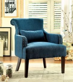 Agalva AC6113TL Flared Scroll Back Accent Chair