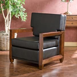 BC8056 Worthington By Southern Enterprises Faux Leather Club Chair