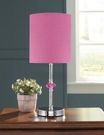 L857684 Sommerville By Ashley Metal Table Lamp In Pink/Silver Finish